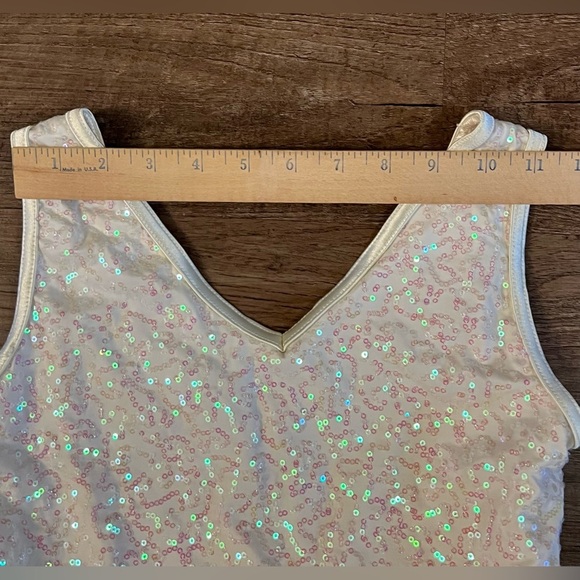 Weissman Dance/Lyrical Costume Dress – Child LC Cream With Sequins C39 - Picture 5 of 7